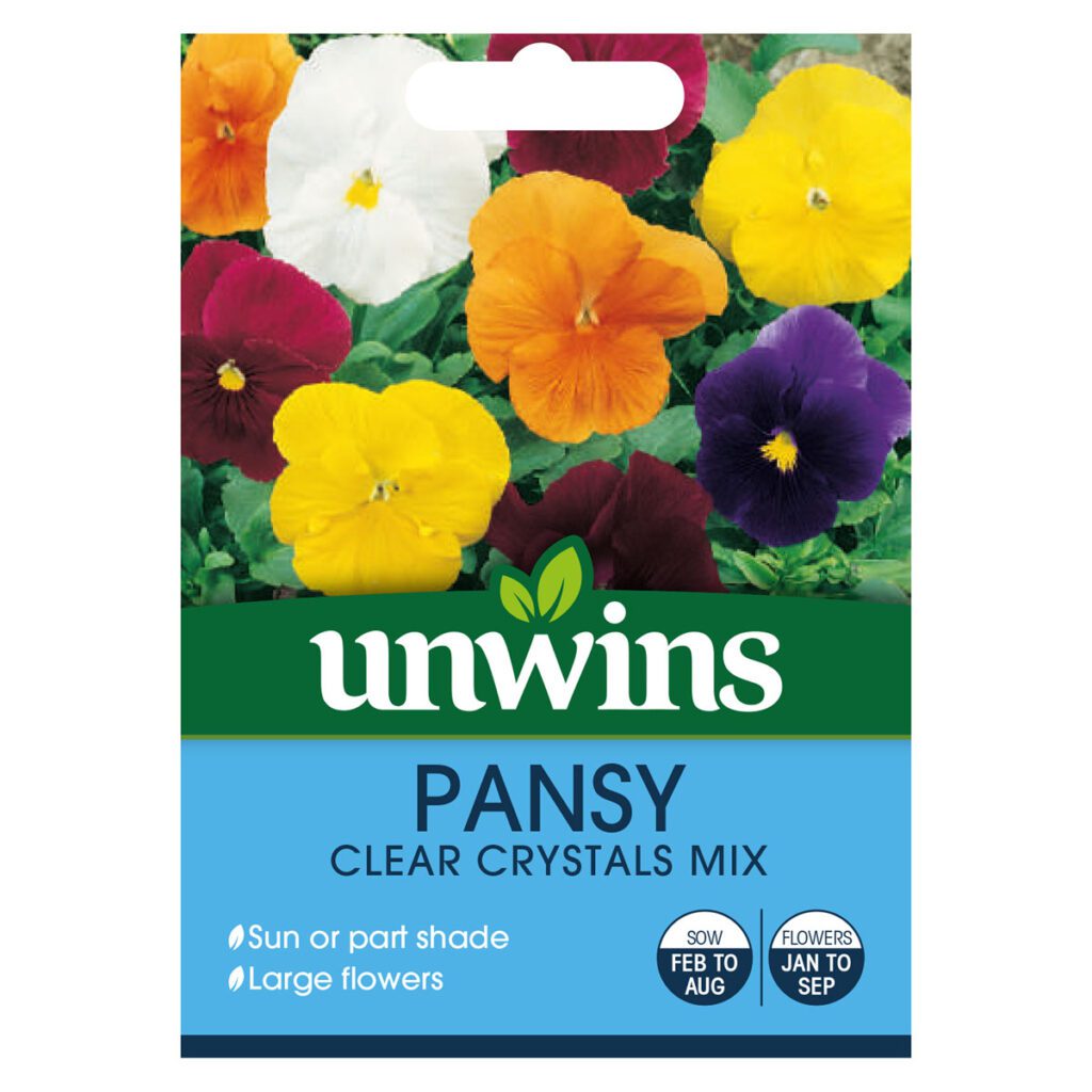 Unwins Pansy Clear Crystals Mixed Seeds 5051618011822 2